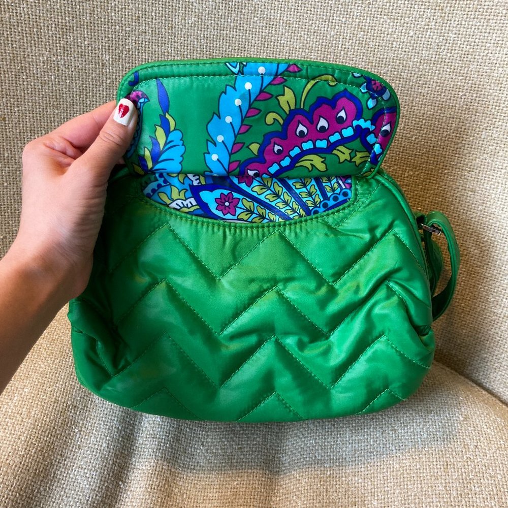 COPY - Vera Bradley Puffy Crossbody in Green - Picture 4 of 6